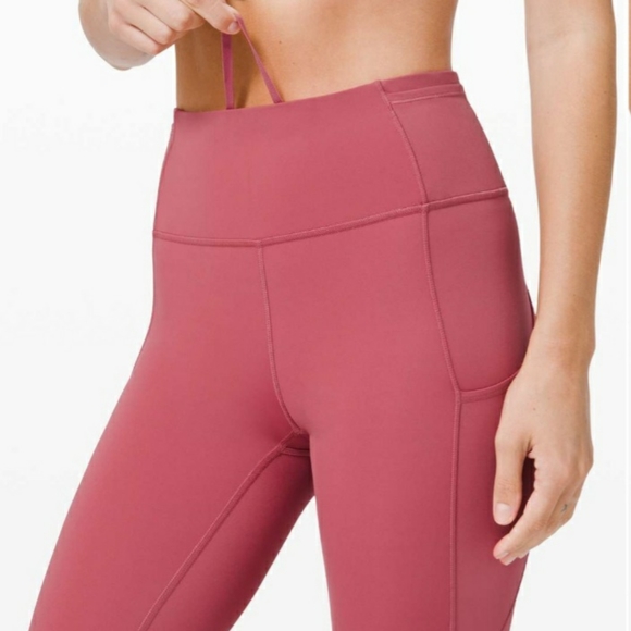 Lululemon Fast and Free Crop II 19" Cherry Tint - Picture 12 of 12